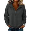 Women's Fashion Zip Up Long Sleeve Neck Sweatshirt