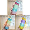 Water Bottle With Gradient Design And One Press Lid For Outdoor Travel And Students