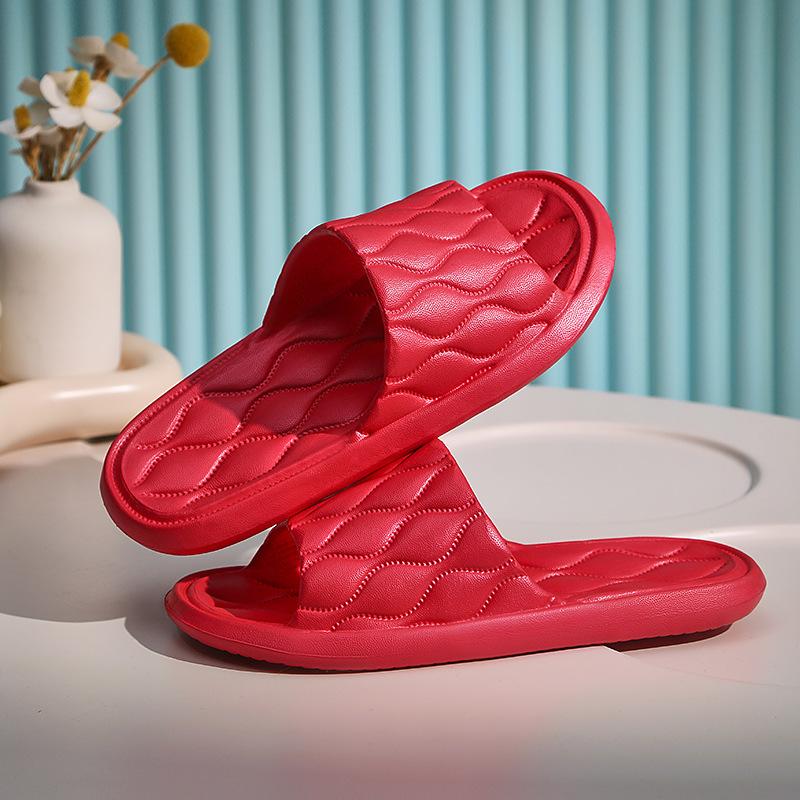 Non-slip bathroom slippers men's summer bath sandals women's home cool slippers