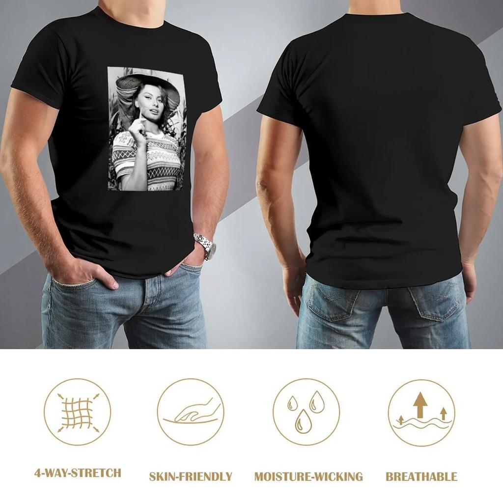 Natural Passionate Joy Acting Sexy Beauty Sophia Loren Retro T-Shirt Blacks Essential T Shirt T-Shirt Men
