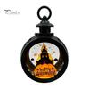 LED Decorative Flame Light Halloween Retro Pumpkin Lantern, Electronic Candle Light, Vintage Portable Handheld Lamp for Bar Haunted House Decor