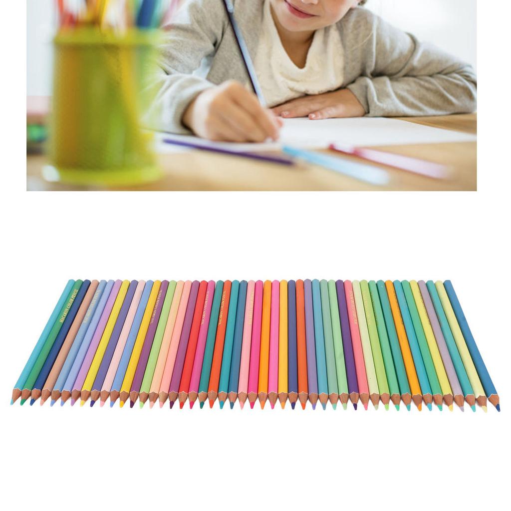 Colored Pencils Diverse Colors Pre Sharpened Bright Vibrant Solidwood Sketch Pencils for Kids Adults Beginners 48 Colors