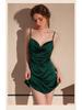 Meishilan Plus Size Sexy Summer Camisole Ice Silk Nightdress - High-End Flirty Lingerie for Women