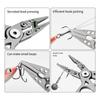 Braided Fishing Line Cutter Rings Openers with Lanyard Fishing Pliers Multifunctional Fishing Tackle Stainless Pliers