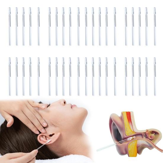 24Pcs Sticky Ear Wax Remover with Soft Silicone Tip Reusable Ear Cleaning Swabs for Adults Kids Safe Earwax Cleaner Portable Earwax Cleaning Tool
