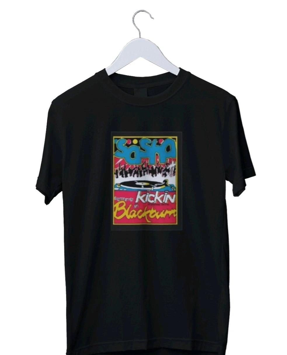 Unisex Adult Casual Graphic Sasha burn Rave Flyer Graphic T-Shirt M... XL