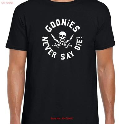 Goonies Never Say Die T Shirt Vintage Washed Unisex Homme Comfortable Streetwear Slightly Versatile Designer Clothes Soft