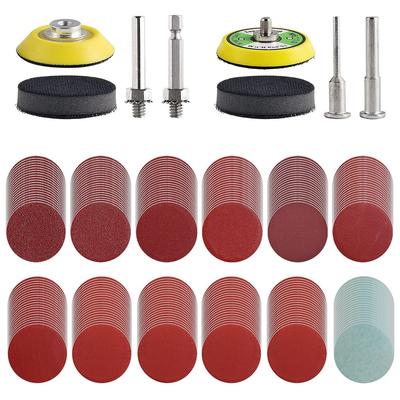 Schleifscheiben-Pad, 2 Zoll, Aluminiumoxid-Schleifpads, Körnung 80–3000, Schleifpapier, Schnellwechsel-Schleifblatt, Bohrer, Schleifer, Rotationswerkzeuge
