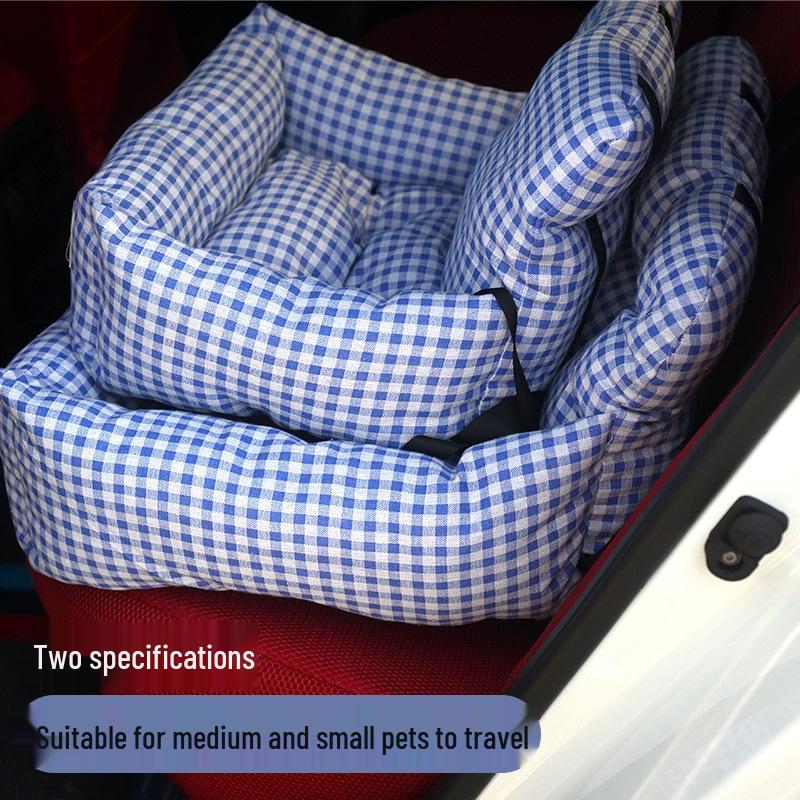 Anti-Fall Dog Car Seat & Bed - Dirt-Resistant, Anti-Ankle Sprain Cushion for Cats & Dogs