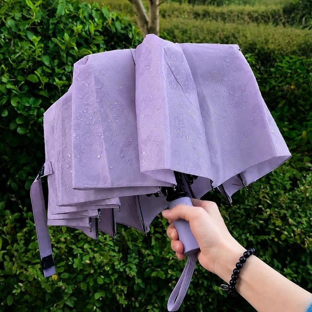 Thickened Construction Automatic Umbrella Windproof Rain Umbrella Automatic Rain Umbrella  Women
