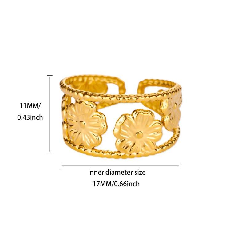 New fashionable geometric high-end versatile ring cold wind design simple belt buckle personalized trendy cool female ring