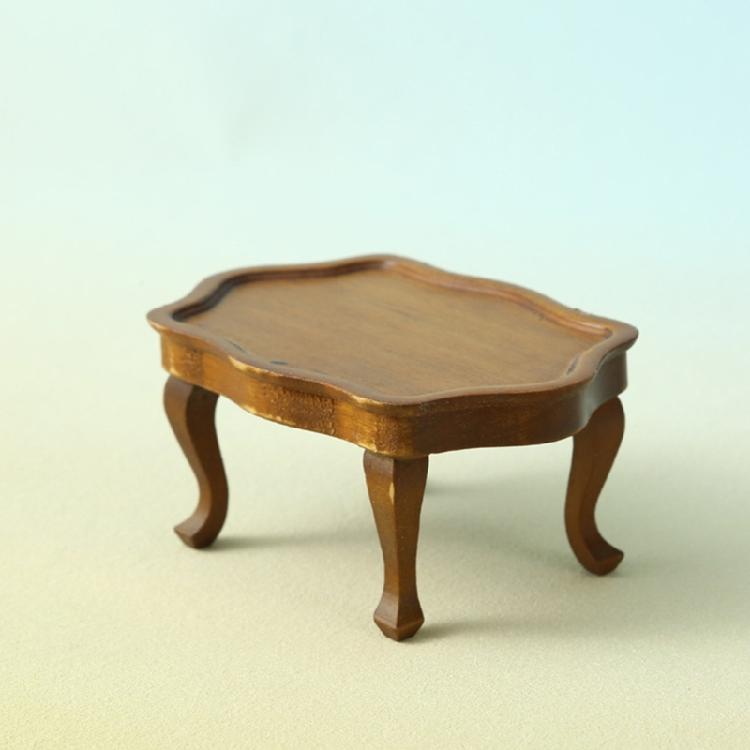 1/12 Dollhouses Furniture Coffee Table with Vintage Designs for Creating Life Like Scene and Elegant Model Display