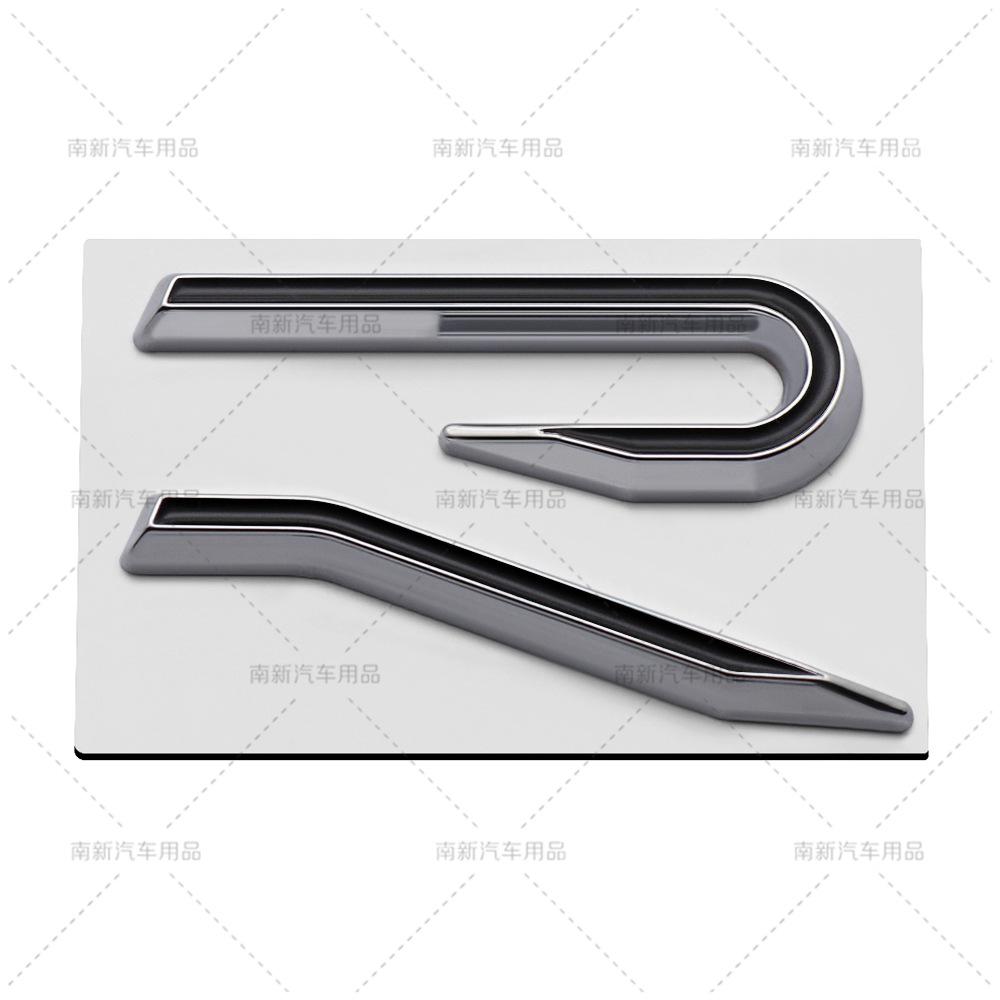 AOYES1 R Logo Emblem Car Metal Body Tail Trunk Sticker Accessories For Volkswagen VW GTI Rline Polo Golf MK8 Touareg Passat Magotan CC