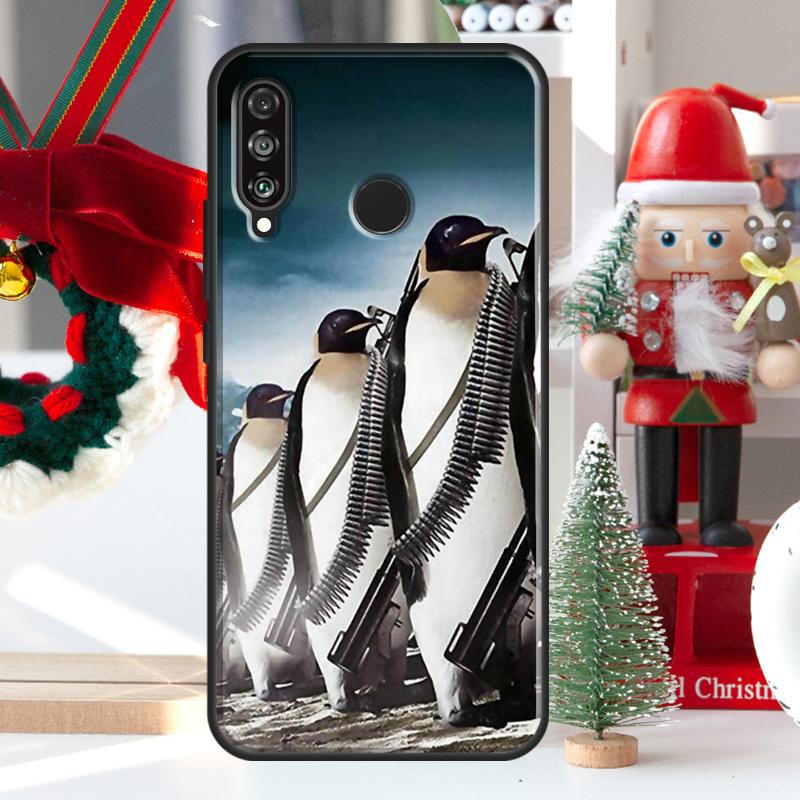 Cute Penguin Pattern For Huawei Nova Y73 Y60 Y70 Y90 Y72 Y61 Y91 7i 8i 11i 12i 12s 9 10 SE P20 P30 P40 Lite Case
