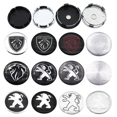 4 pezzi 56mm 60mm Emblema nuovo per auto Tappo coprimozzo centrale ruota Accessori styling adesivi coprimozzi antipolvere per cerchioni auto