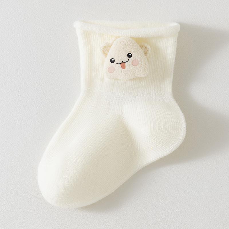 

Spring/Summer Cotton Baby Socks, 0-3 Months, Loose Cuff, Frog Design, Mid-Length. Extra Small (0-6 months) Foot Length 7-9cm