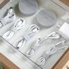 Cuttable Hook Loop Cable Organizer Tape With Strong Adhesion And Reusable Design Perfect For Home Office Desk Cable Management