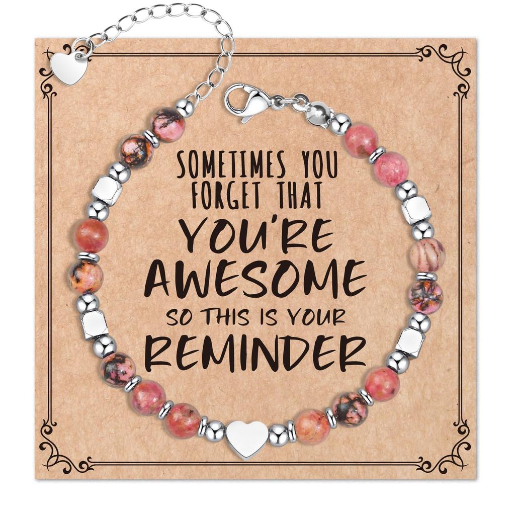 JYL TS Bracelet Letter Heart  Set Stackable Friendship & Personalized Luck