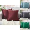 Luxurious 45x45cm Pom-poms Cushion Cover In Soft Velvet For Elegant Home Dcor