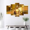 Pięcioczęściowy obraz na płótnie Budda Złoty Feng Shui