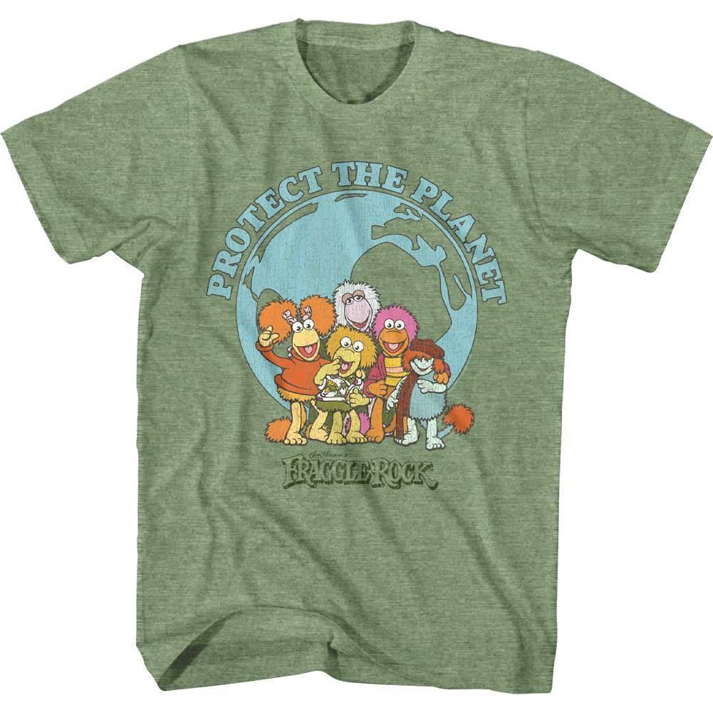Fraggle Rock Protect The Planet Men T Shirt L