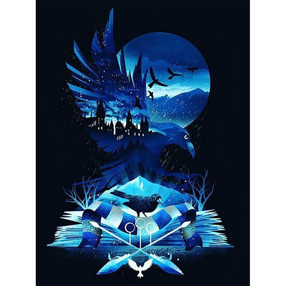 5D DIY Harry Potter Set Crafts Cross Art Stitch Mosaic Diamond Painting Magic School Decor Pixel Room Home Garden Large
