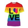 Summer Happy Pride Day Rainbow 3D Printed T-shirt Men Women Short Sleeve T-shirt  Casual Harajuku Style Children's Clothing