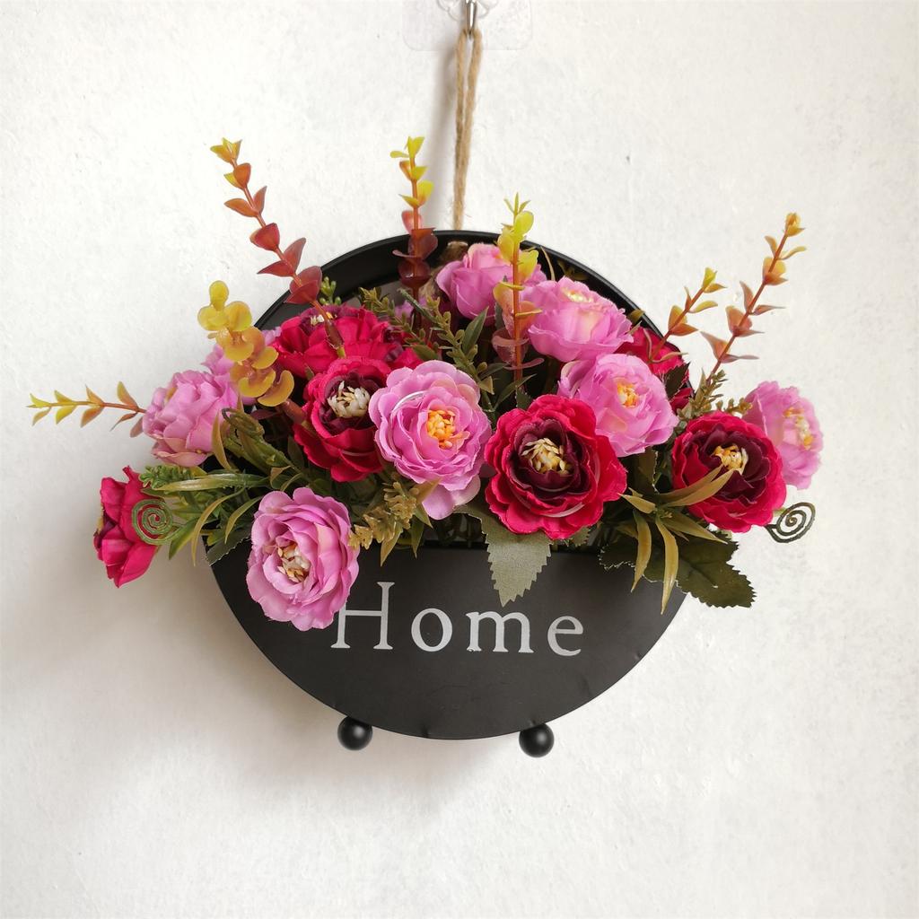 Iron Wall Mounted Flower Pots, Flower Baskets, Wall Mounted Wall Decorations, Pendants, Living Room And Bedroom Wall Decorations