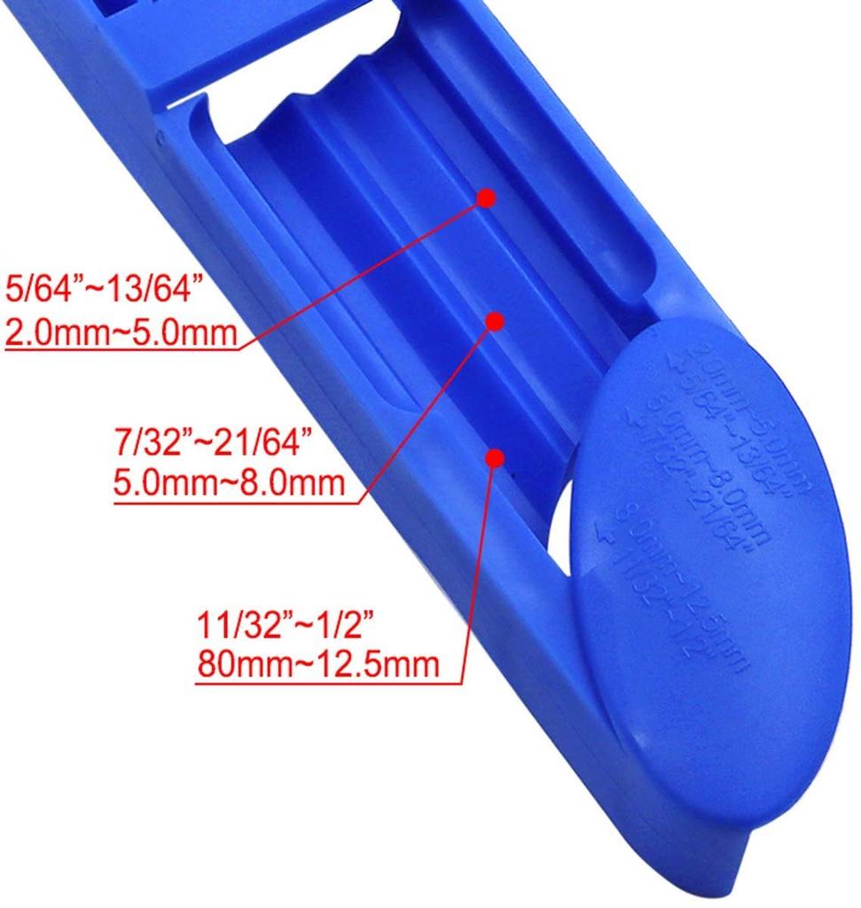 TAORAYO Drill Sharpener for Metal Range Portable Drill Sharpener with Corundum Grinding Hand Tool Drills, 2.0-12.5mm, Wheel,