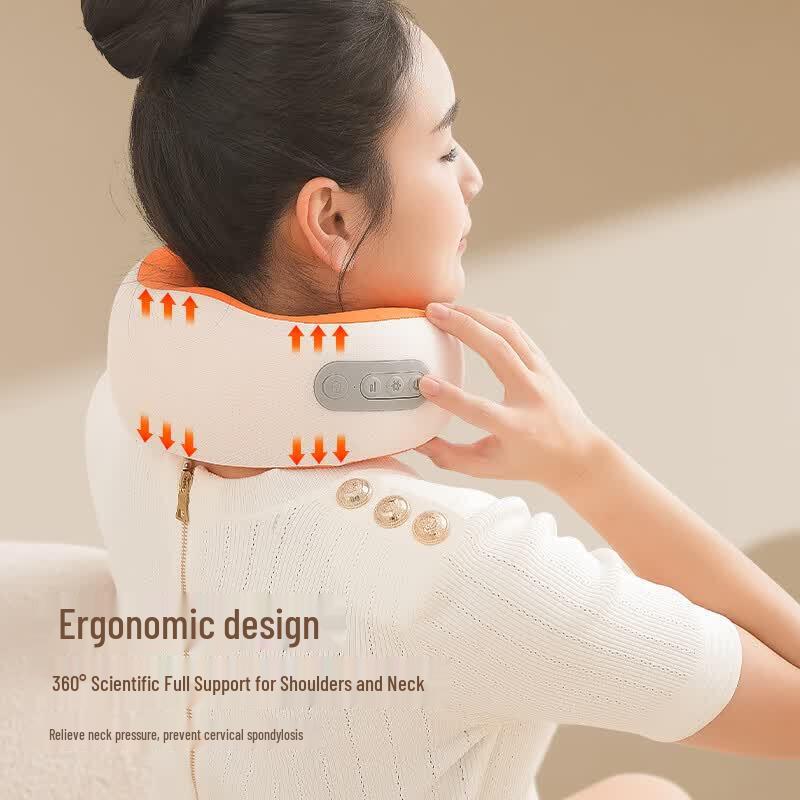 Misida Rechargeable 3D Kneading Neck Massage Pillow CN plug (adapter included)