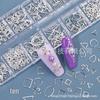 Silver Alloy Japanese Style Nail Art Rivets and Stickers