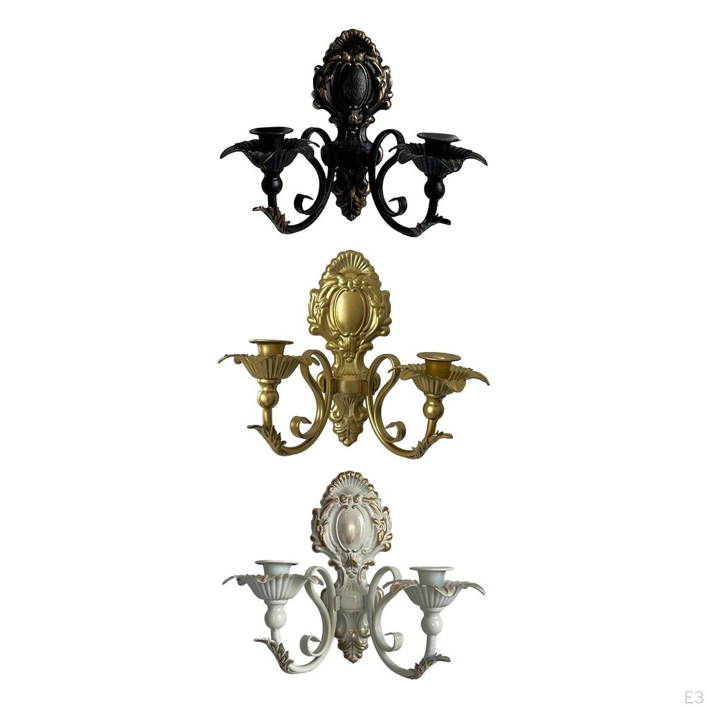 Wandkerzenhalter Dekorativer Kerzenständer Kandelaber Eisen Kerzenhalter für Wohnzimmer Zuhause