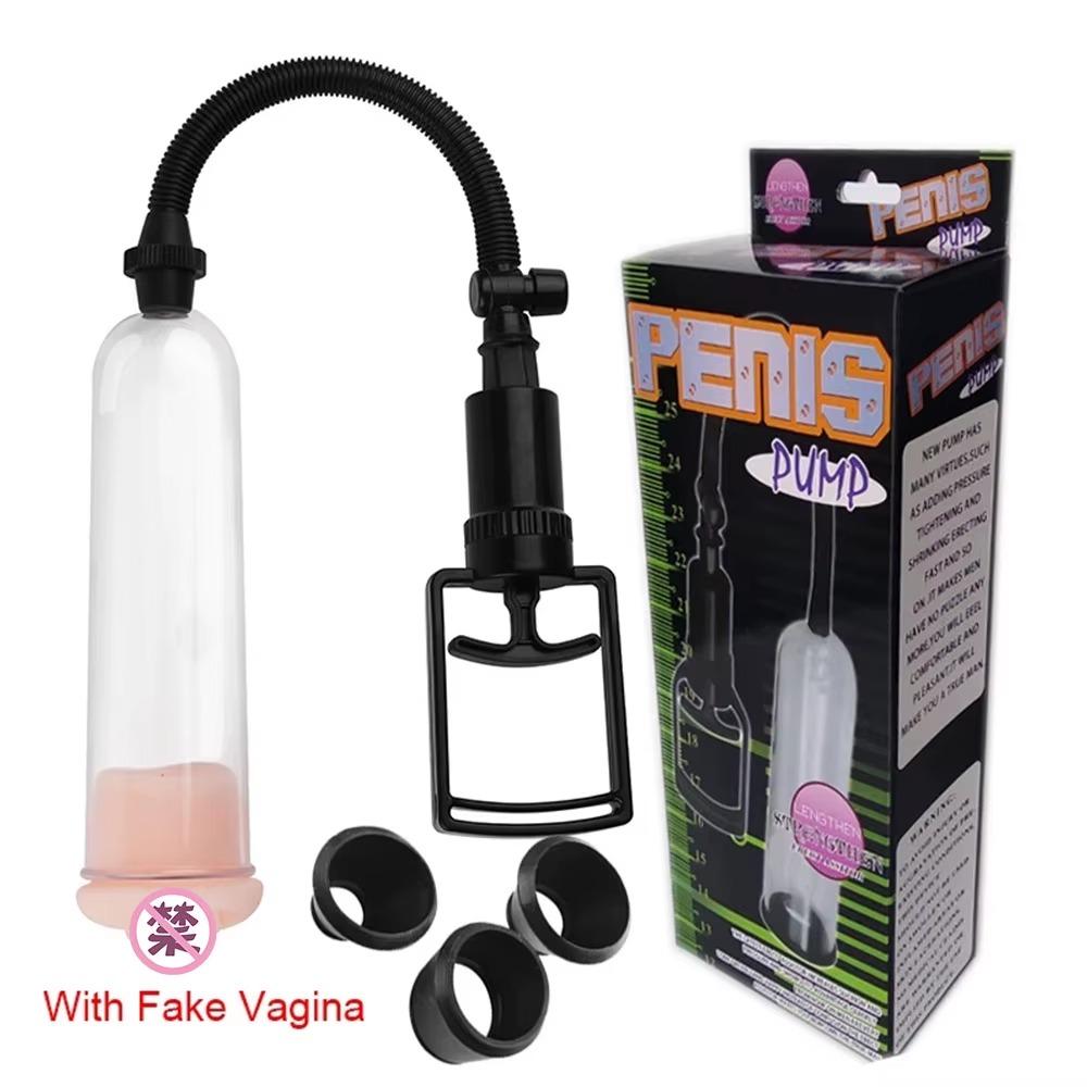 Male Penis Pump Manual Penis Enlarger Adult Sex Toys For Man Vacuum Pump Big Dick Trainer Male Lasting Masturbator Sex Shop 18+