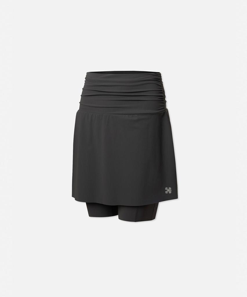 Collect Transitional Wrap Skirt Biker Shorts Women (Dark Grey)