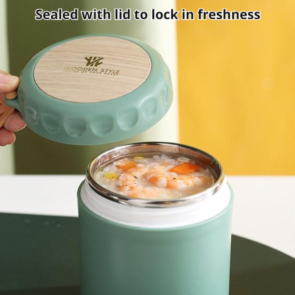 Portable Soup Jar 400/380ml Stainless Steel Vacuum Insulation Lunch Container Thermal Food Jar for Office Outdoor Picnic Tool