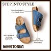 Sandalias Minnetonka Georgine para Mujer Azul cm, Denim, 24.0