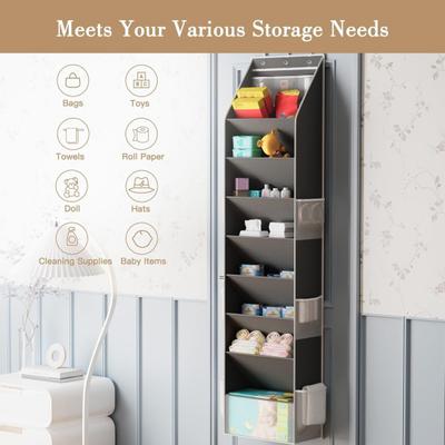 Shoe Organizer 8 Tier Over The Door Shoe Organizer Hanging Closet Shoe Storage with Large Deep Pockets Fits 16-24 Pairs of Sneakers Sandals Boots