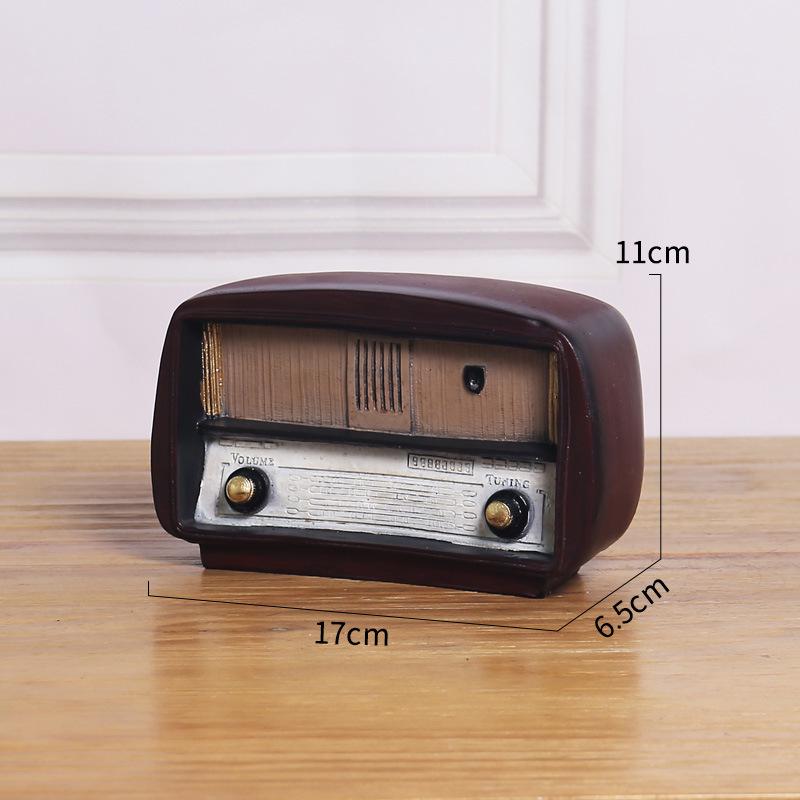 

Retro Nostalgic Clock & Musical Instrument Series Resin Ornaments for Wine Cabinet, Entrance Hall, Cafe, or Desktop Décor
