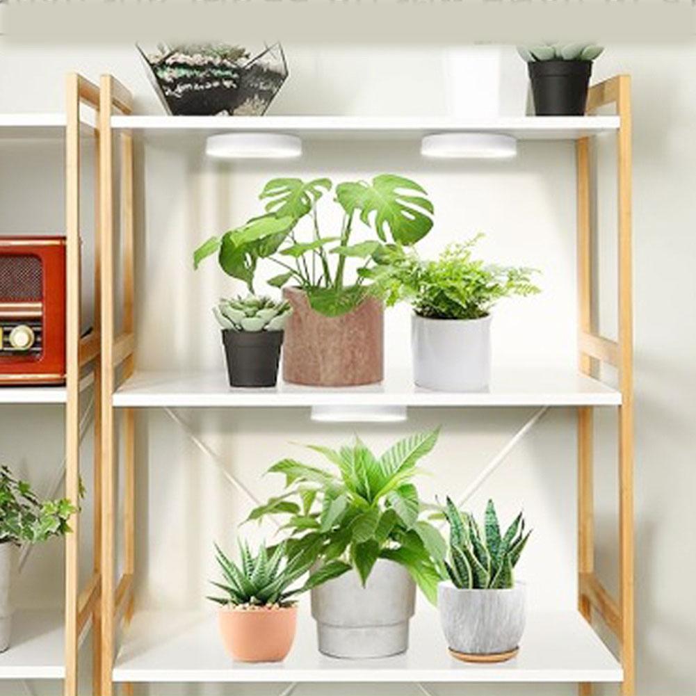 Full Spectrum Ceiling Grow Light 3/9/12H Timer Plant Growing Lamp Height Adjustable Under Cabinet Plant Lamp for Indoor Plants
