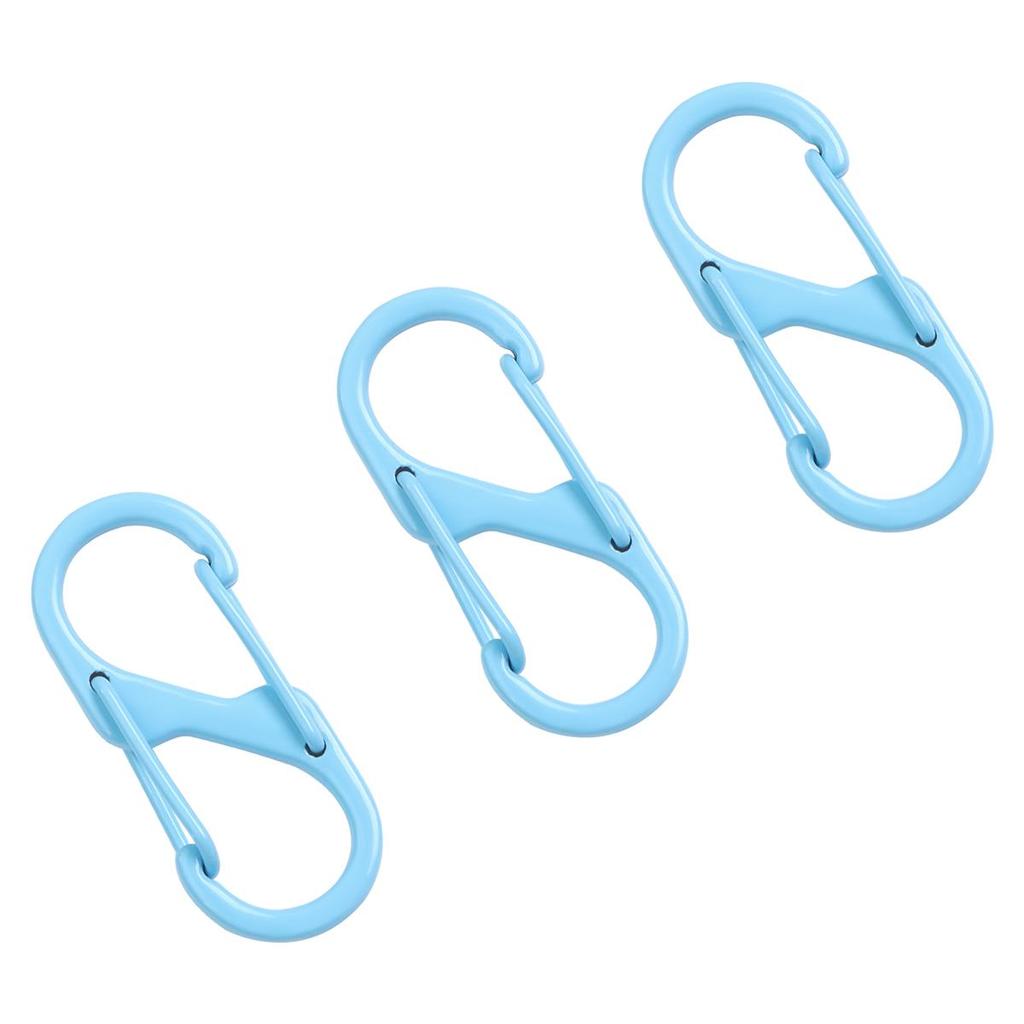 4-50Pcs Alloy+Iron Spray Paint Double S Buckle Clasps For Key Bag Accessories