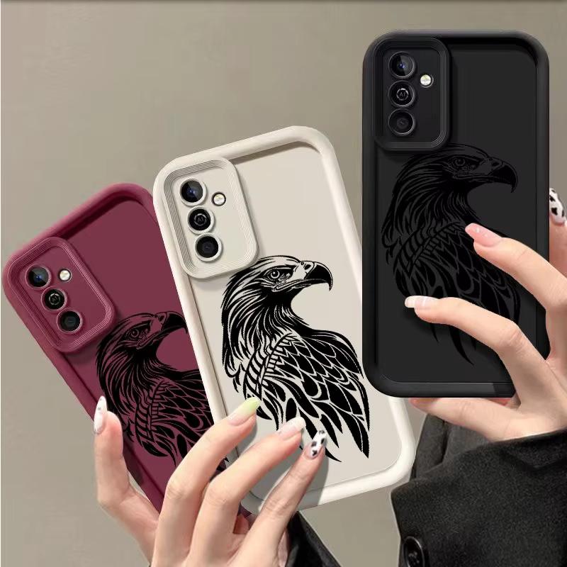 Eagle Phone Case for Samsung Galaxy A03 A04 A05 A21S A23 A33 A34 A35 A50 A53 A55 A71 A73 5G Shockproof TPU Soft Cover Coque