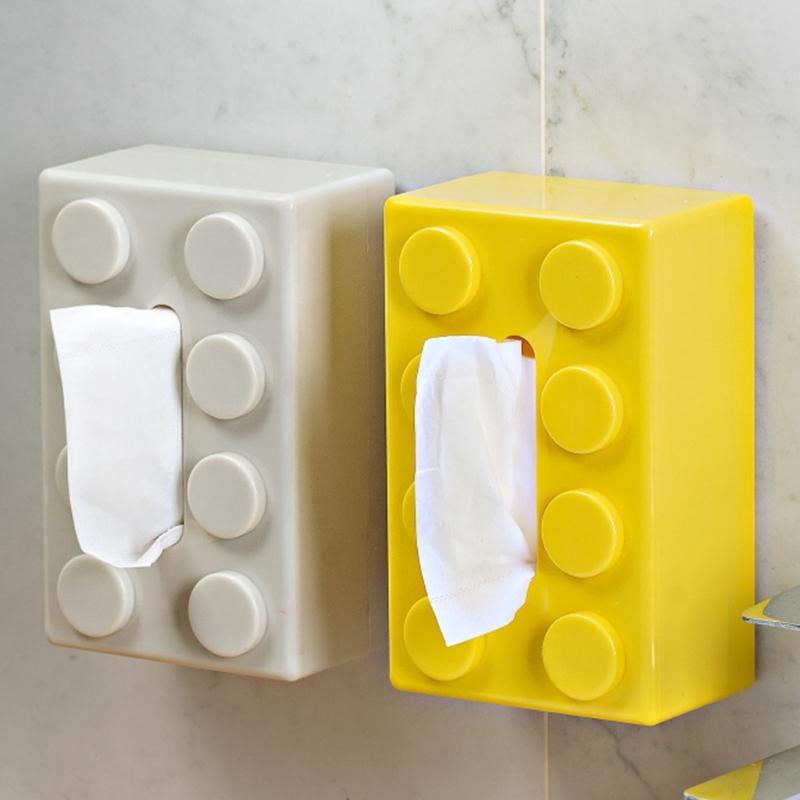 Innovative Brick Design Tissue Holder Multipurpose Desktop Paper Towel Organizer Napkin Dispenser Kitchen Decoration