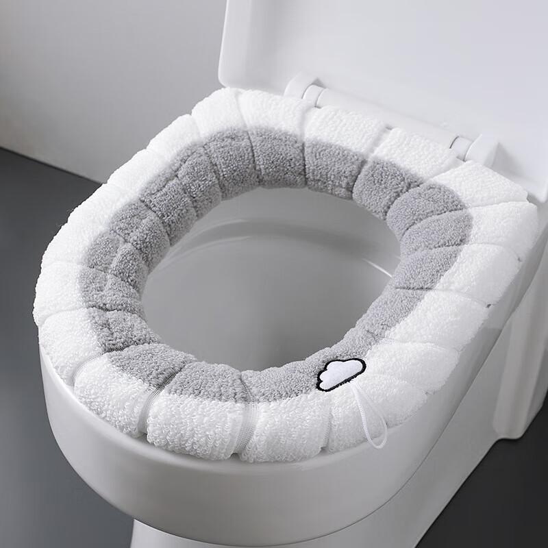 Gureide Thickened Plush O-Shape Toilet Seat Cover