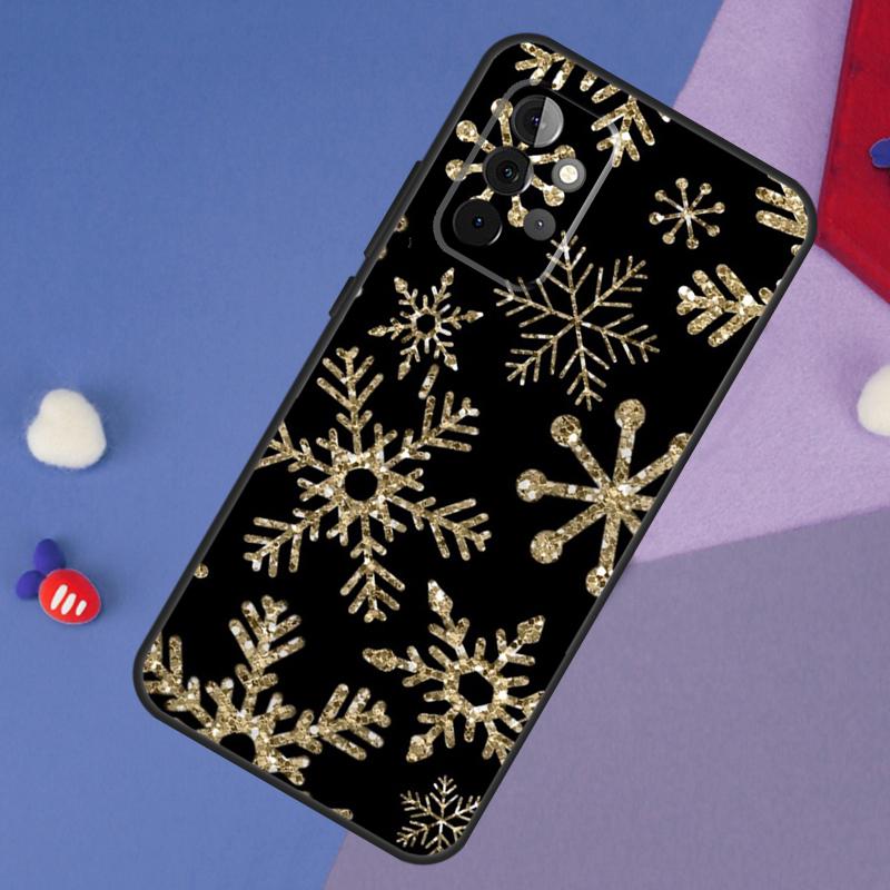 Christmas Snowflakes Case For Samsung Galaxy A52 A53 A33 A13 A34 A54 A14 A35 A55 A15 A56 A36 A26 A16 A06 A22 A32