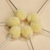 50pcs Wool Balls Painting Brush Assisted Dyeing Leather Dauber Wool Dyeing Brush Sponge Paint Brush