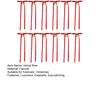 12 Pcs Velvet Bows with Jingle Bell Vintage Christmas Ribbon Bows for Garland Wreath Christmas Tree Decoration