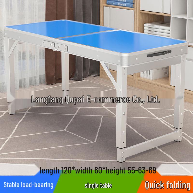 Portable Foldable Aluminum Camping Table and Chairs for Outdoor, Night Market, and Picnic Use
