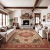 RAKKSFloral Pattern Persian-Style Area Rug, Anti-Slip Soft Comfort Versatile for Living Room, Bedroom, Dining & Multi-Area Use