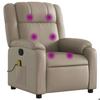 VidaXL Fauteuil de massage inclinable Cappuccino Similicuir 373535