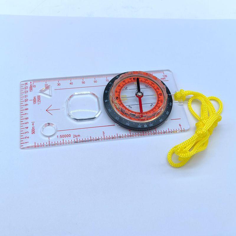 Meng Pao Outdoor Map Scale Compass with Lanyard (3-Pack)